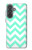 S1723 ミントシェブロンジグザグ Mint Chevron Zigzag Samsung Galaxy A37 バックケース、フリップケース・カバー