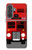 S2058 英国のダブルデッカーバスミニマリスト England British Double Decker Bus Minimalist Samsung Galaxy A37 バックケース、フリップケース・カバー