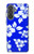 S2244 ハワイのハイビスカス青柄 Hawaiian Hibiscus Blue Pattern Samsung Galaxy A37 バックケース、フリップケース・カバー