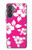 S2246 ハワイのハイビスカスピンク柄 Hawaiian Hibiscus Pink Pattern Samsung Galaxy A37 バックケース、フリップケース・カバー
