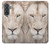 S2399 ホワイトライオンの顔 White Lion Face Samsung Galaxy A37 バックケース、フリップケース・カバー