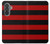 S2638 黒と赤のストライプ Black and Red Striped Samsung Galaxy A37 バックケース、フリップケース・カバー