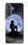 S2668 マーメイドシルエット月の夜 Mermaid Silhouette Moon Night Samsung Galaxy A37 バックケース、フリップケース・カバー