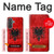 S2982 アルバニアサッカー Albania Football Soccer Red Flag Samsung Galaxy A37 バックケース、フリップケース・カバー