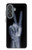 S3101 X線平和サイン手指 X-ray Peace Sign Fingers Samsung Galaxy A37 バックケース、フリップケース・カバー