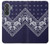 S3357 ネイビーブルーバンダナパターン Navy Blue Bandana Pattern Samsung Galaxy A37 バックケース、フリップケース・カバー