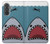 S3825 漫画のサメの海のダイビング Cartoon Shark Sea Diving Samsung Galaxy A37 バックケース、フリップケース・カバー