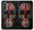 S3848 イギリスの旗の頭蓋骨 United Kingdom Flag Skull Samsung Galaxy A37 バックケース、フリップケース・カバー