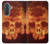 S3881 ファイアスカル Fire Skull Samsung Galaxy A37 バックケース、フリップケース・カバー