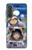 S3915 アライグマの女子 赤ちゃんナマケモノ宇宙飛行士スーツ Raccoon Girl Baby Sloth Astronaut Suit Samsung Galaxy A37 バックケース、フリップケース・カバー