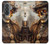 S3949 スチームパンクなスカルの喫煙 Steampunk Skull Smoking Samsung Galaxy A37 バックケース、フリップケース・カバー