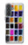 S3956 水彩パレットボックスグラフィック Watercolor Palette Box Graphic Samsung Galaxy A37 バックケース、フリップケース・カバー