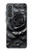 S3969 黒いバラの力強い筆遣い Black Rose Hard Brush Stroke Samsung Galaxy A37 バックケース、フリップケース・カバー