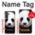 S4049 舌を出した可愛いパンダ Cute Panda Stick Out Tongue Samsung Galaxy A37 バックケース、フリップケース・カバー