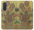 S0214 フィンセント・ファン・ゴッホ 15本のひまわり Van Gogh Vase Fifteen Sunflowers Samsung Galaxy A57 バックケース、フリップケース・カバー