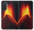 S0745 火山の溶岩 Volcano Lava Samsung Galaxy A57 バックケース、フリップケース・カバー