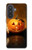 S1083 南瓜 蜘蛛 蝋燭 ハロウィーン Pumpkin Spider Candles Halloween Samsung Galaxy A57 バックケース、フリップケース・カバー