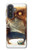S1133 目を覚ますフクロウ Wake up Owl Samsung Galaxy A57 バックケース、フリップケース・カバー
