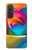 S1671 虹色のバラ Rainbow Colorful Rose Samsung Galaxy A57 バックケース、フリップケース・カバー