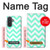 S1723 ミントシェブロンジグザグ Mint Chevron Zigzag Samsung Galaxy A57 バックケース、フリップケース・カバー