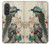 S2086 孔雀の絵画 Peacock Painting Samsung Galaxy A57 バックケース、フリップケース・カバー