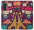 S2353 パリ漫画ヴィンテージのパターン Paris Cartoon Vintage Pattern Samsung Galaxy A57 バックケース、フリップケース・カバー