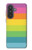 S2363 レインボー柄 Rainbow Pattern Samsung Galaxy A57 バックケース、フリップケース・カバー