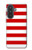 S2364 赤と白のストライプ Red and White Striped Samsung Galaxy A57 バックケース、フリップケース・カバー