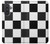 S2492 黒と白のチェッカーボード Black and White Check Samsung Galaxy A57 バックケース、フリップケース・カバー
