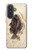 S2562 魚化石 Fossil Fish Samsung Galaxy A57 バックケース、フリップケース・カバー