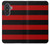 S2638 黒と赤のストライプ Black and Red Striped Samsung Galaxy A57 バックケース、フリップケース・カバー