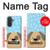 S2669 犬の足 骨 可愛い漫画のパターン Cute Dog Paws Bones Cartoon Samsung Galaxy A57 バックケース、フリップケース・カバー