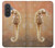 S2674 タツノオトシゴスケルトン化石 Seahorse Skeleton Fossil Samsung Galaxy A57 バックケース、フリップケース・カバー