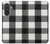 S2842 ブラックとホワイトバッファローチェック柄 Black and White Buffalo Check Pattern Samsung Galaxy A57 バックケース、フリップケース・カバー