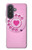 S2847 ピンクロータリー電話 Pink Retro Rotary Phone Samsung Galaxy A57 バックケース、フリップケース・カバー
