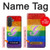 S2899 レインボーLGBTゲイプライド旗 Rainbow LGBT Gay Pride Flag Samsung Galaxy A57 バックケース、フリップケース・カバー