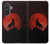 S2955 狼は赤月にハウリング Wolf Howling Red Moon Samsung Galaxy A57 バックケース、フリップケース・カバー