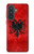 S2982 アルバニアサッカー Albania Football Soccer Red Flag Samsung Galaxy A57 バックケース、フリップケース・カバー
