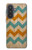 S3033 ヴィヴィッドシェブロングラフィック Vintage Wood Chevron Graphic Printed Samsung Galaxy A57 バックケース、フリップケース・カバー