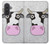 S3257 牛の漫画 Cow Cartoon Samsung Galaxy A57 バックケース、フリップケース・カバー