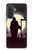 S3262 恐るべき 夜の月 墓地 Grim Reaper Night Moon Cemetery Samsung Galaxy A57 バックケース、フリップケース・カバー