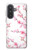S3707 ピンクの桜の春の花 Pink Cherry Blossom Spring Flower Samsung Galaxy A57 バックケース、フリップケース・カバー