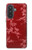 S3817 赤い花の桜のパターン Red Floral Cherry blossom Pattern Samsung Galaxy A57 バックケース、フリップケース・カバー