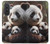 S4008 パンダの家族 Panda Family Samsung Galaxy A57 バックケース、フリップケース・カバー