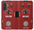 S4011 赤いギターのアナログディレイグラフィック Red Guitar Analog Delay Graphic Samsung Galaxy A57 バックケース、フリップケース・カバー