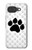 S2355 動物ポウあしあと Paw Foot Print Google Pixel 10a バックケース、フリップケース・カバー