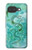S2653 ドラゴングリーンターコイズストーングラフィックプリント Chinese Dragon Green Turquoise Stone Graphic Printed Google Pixel 10a バックケース、フリップケース・カバー