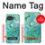 S2653 ドラゴングリーンターコイズストーングラフィックプリント Chinese Dragon Green Turquoise Stone Graphic Printed Google Pixel 10a バックケース、フリップケース・カバー