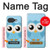 S3029 かわいい青いフクロウ Cute Blue Owl Google Pixel 10a バックケース、フリップケース・カバー