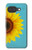 S3039 ひまわり Vintage Sunflower Blue Google Pixel 10a バックケース、フリップケース・カバー